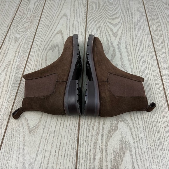 Steve Madden Women's Leopold Suede Chelsea Booties 6M Brown $99 - Picture 3 of 9